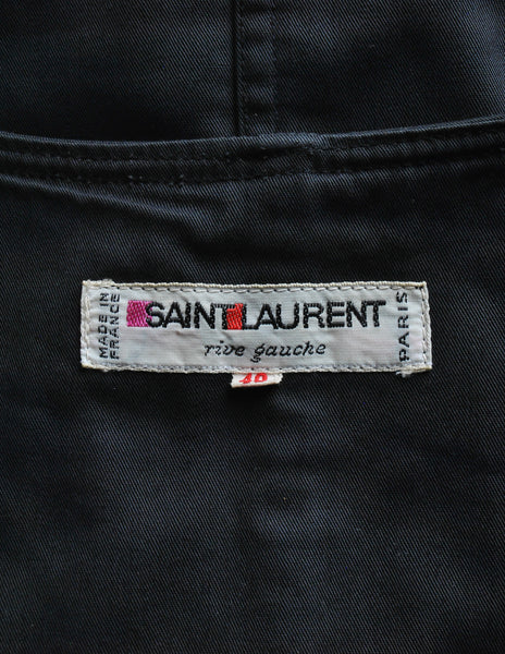 Saint Laurent Vintage Russian Collection Black Corset Top