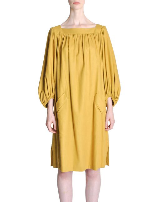 mossman mood swing dress yellow Yves Saint Laurent Rive Gauche Vintage Mustard Yellow Silk Mumu Dress –  Amarcord Vintage Fashion