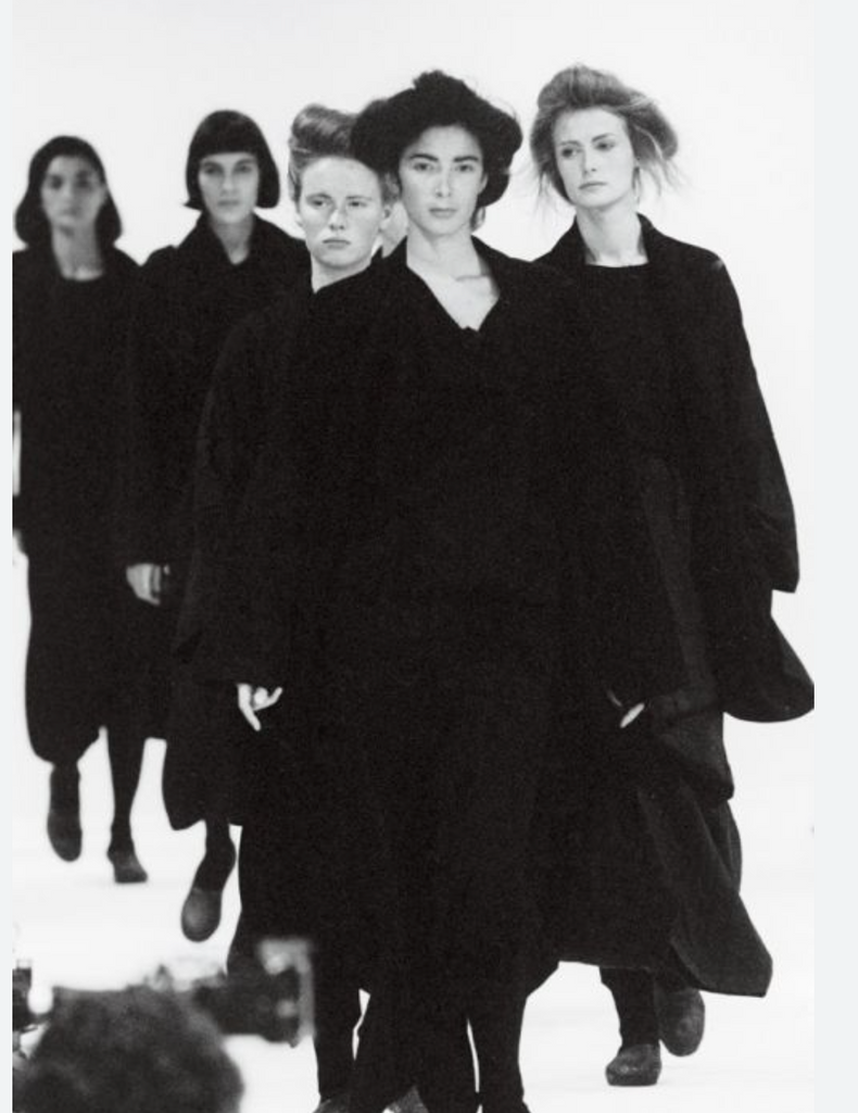 Comme des Garcons Vintage AW 1982 Destroy Collection Black Wool Hole Amarcord Vintage Fashion