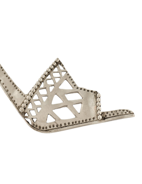 Danielle Berlin Vintage 1995 Sterling Silver Strappy Stiletto Sandal High Heel Brooch Pin