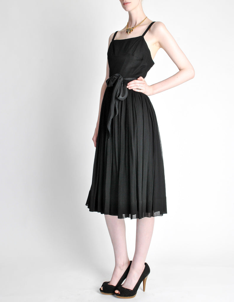 Suzy Perette Vintage Black Silk Crepe Dress – Amarcord Vintage Fashion