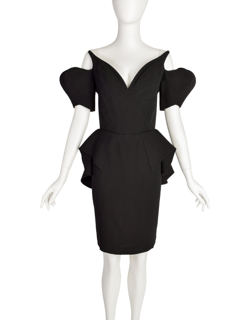 mugler peplum dress Thierry Mugler Pre-Owned peplum-hem square-neck Jacket And Skirt | Green