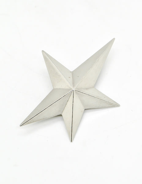 Thierry Mugler Vintage Silver Star Brooch