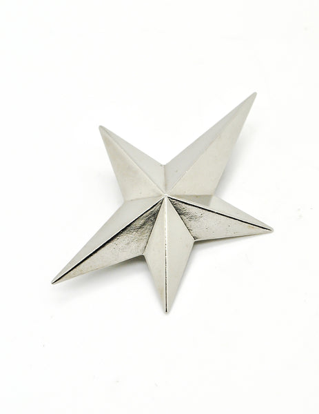 Thierry Mugler Vintage Silver Star Brooch