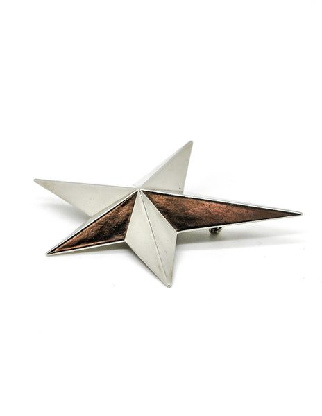Thierry Mugler Vintage Silver Star Brooch