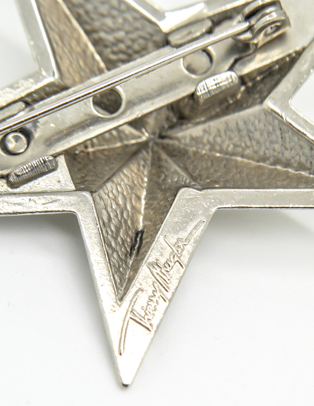 Thierry Mugler Vintage Silver Star Brooch