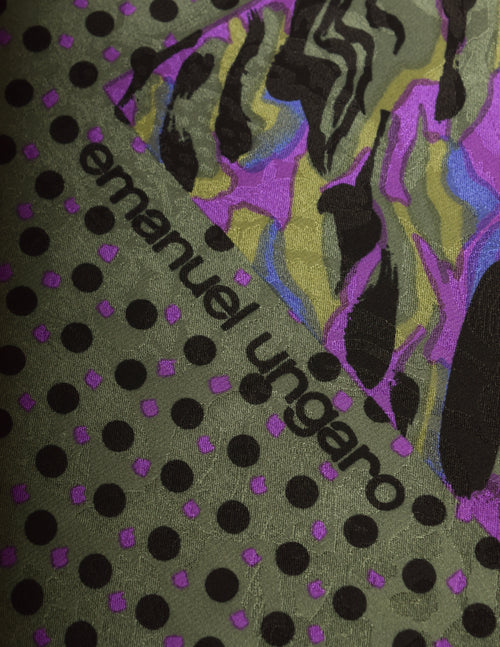 Emanuel Ungaro Reddish purple ロングマント（Vintage Emanuel Ungaro 