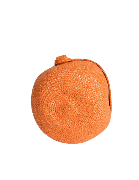 Ugo Correani Vintage Orange Fruit Shaped Basket Purse Bag
