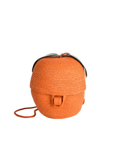 Ugo Correani Vintage Orange Fruit Shaped Basket Purse Bag