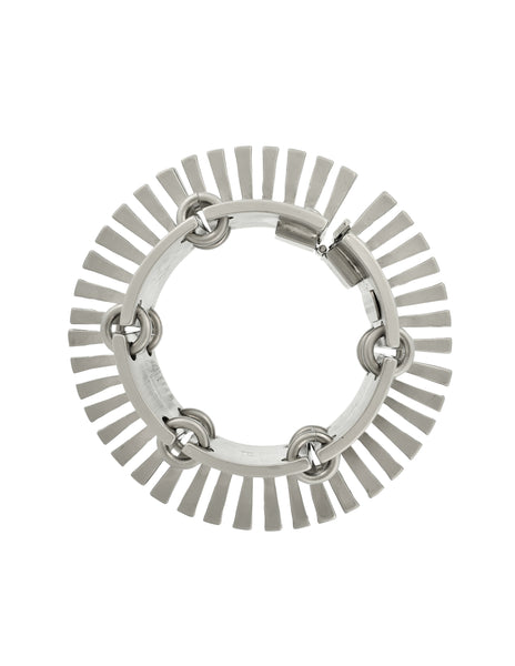 Ugo Correani Vintage 1980s Matte Silver Sprawling Ray Bracelet