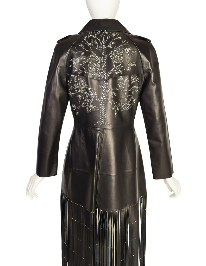 Valentino Resort 2015 REMARKABLE Black Leather Gold & Silver Studded ' Amarcord Vintage Fashion Valentino Resort 2015 REMARKABLE Black Leather Gold & Silver Studded ' Amarcord Vintage Fashion
