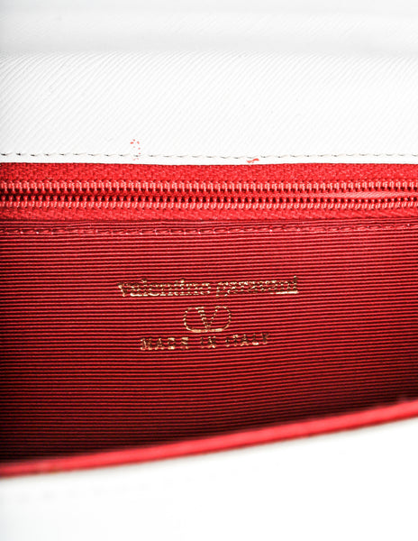 Valentino Vintage White Clutch Bag - Amarcord Vintage Fashion
 - 9