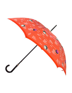 Gianni Versace Vintage Red Purple White Golf Ball Theme Umbrella