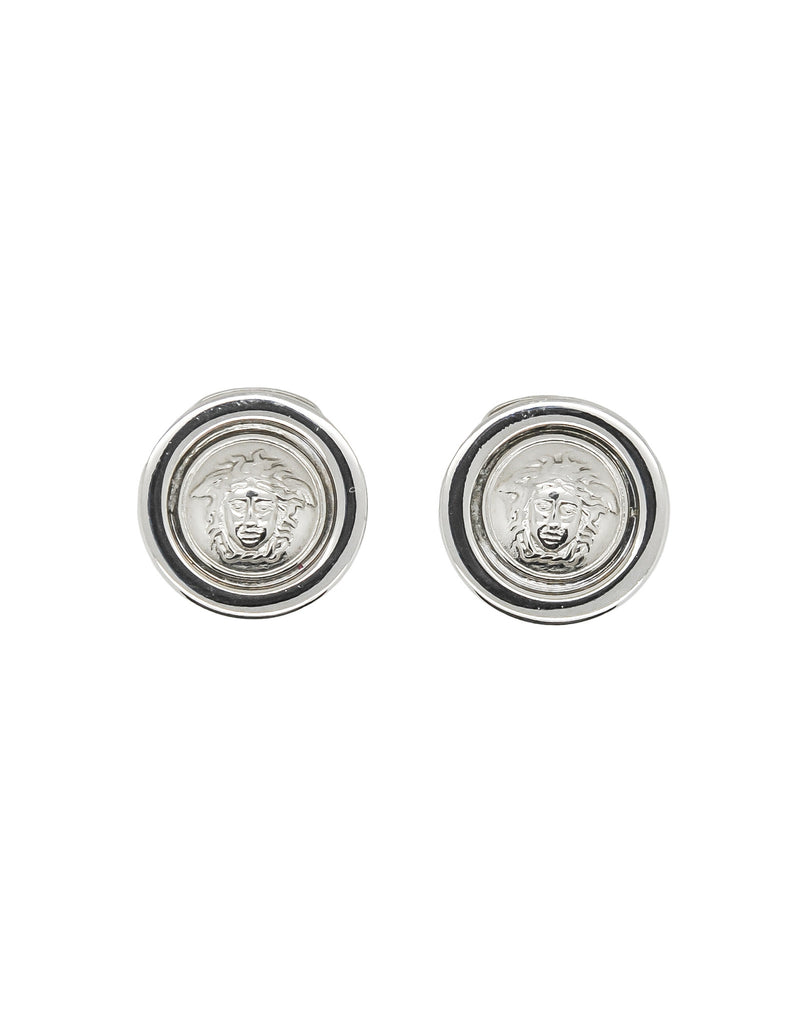Versace medusa earrings best sale silver