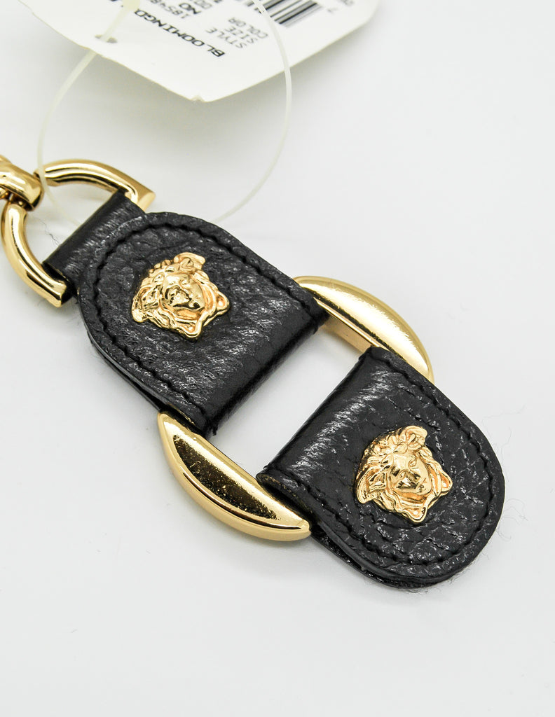 Versace Vintage Black and Gold Medusa Keyring – Amarcord
