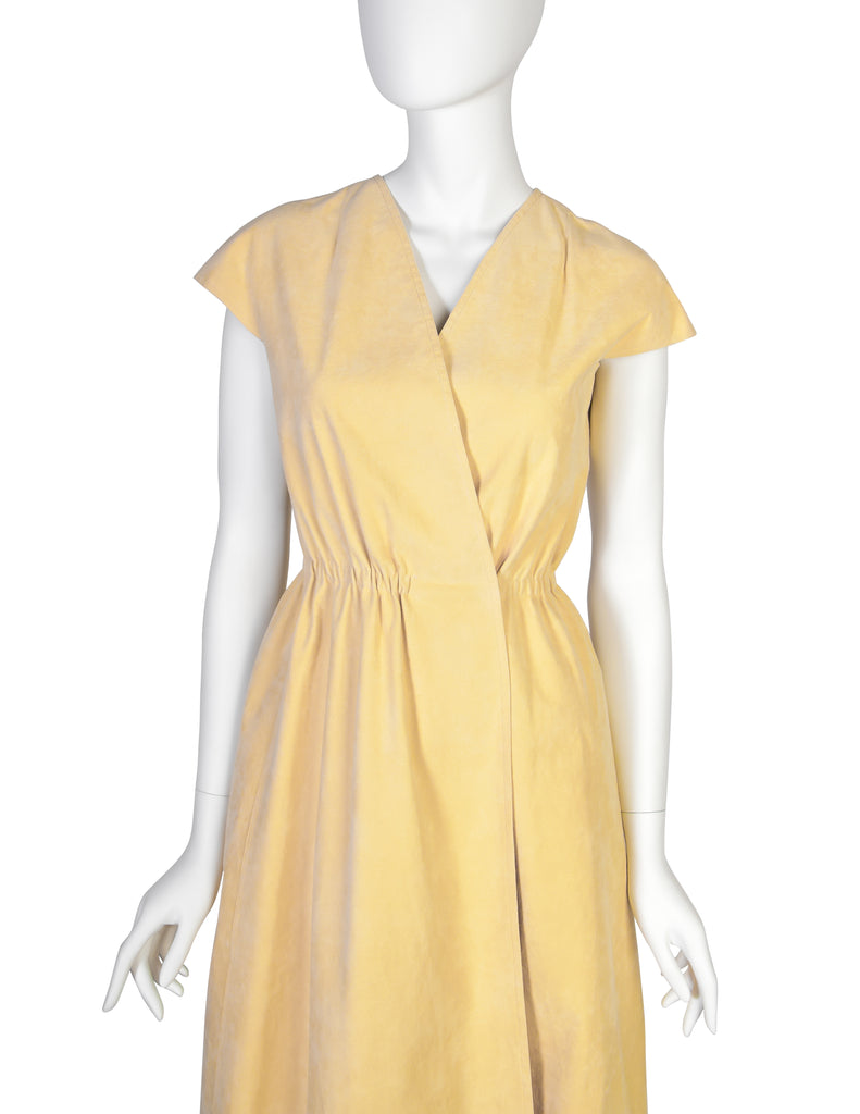 Halston yellow dress sales