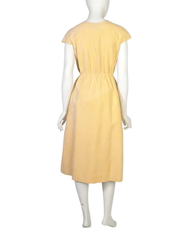 Halston top yellow dress