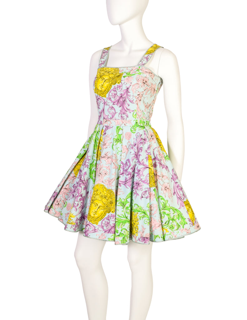 pastel versace dress Versace Drape Jersey Dress
