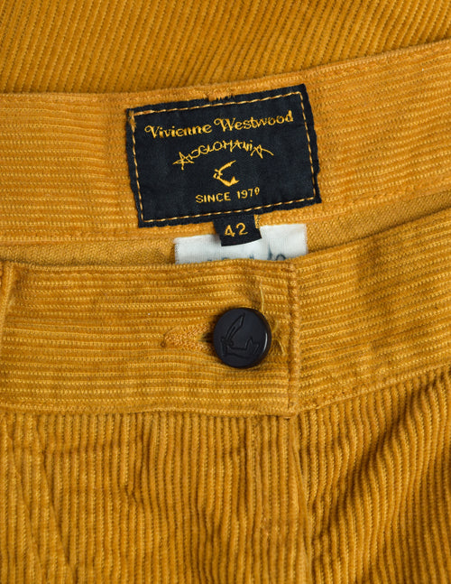 Vivienne Westwood Anglomania Vintage Ochre Corduroy Extra Long