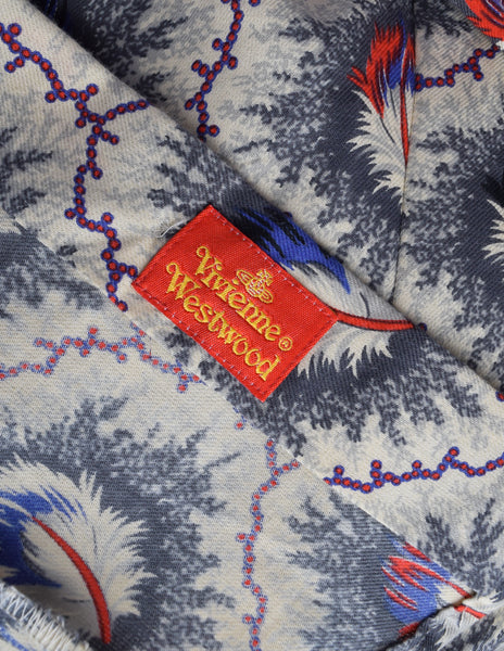 Vivienne Westwood Vintage AW 1994 'On Liberty' Feather Print Button Up Shirt