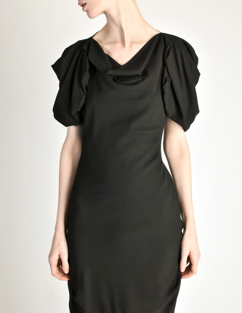 Vivienne Westwood Red Label Black Crepe Dress Amarcord Vintage Fashion Vivienne Westwood Red Label Black Crepe Dress Amarcord Vintage Fashion
