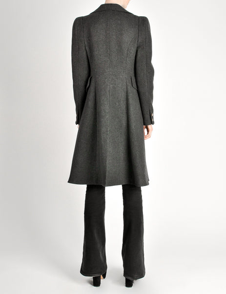 Vivienne Westwood Red Label Grey Felted Wool Coat