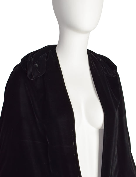 The Vogue Vintage 1930s Silk Velvet Draping Jacket