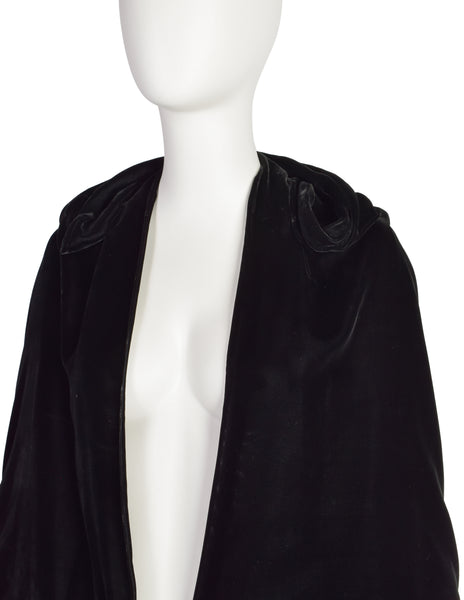 The Vogue Vintage 1930s Silk Velvet Draping Jacket