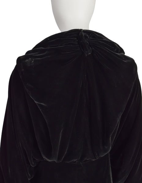 The Vogue Vintage 1930s Silk Velvet Draping Jacket
