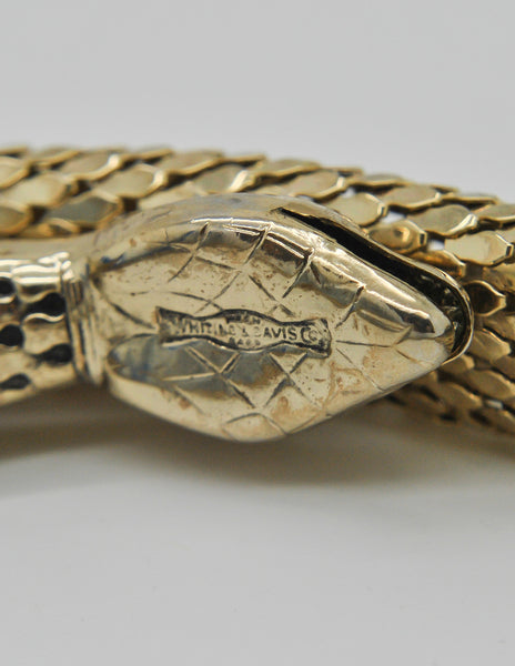 Whiting & Davis Vintage Gold Mesh Snake Belt - Amarcord Vintage Fashion
 - 6