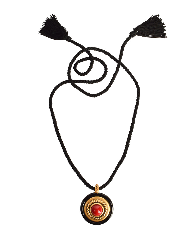 Yves Saint Laurent キーリング ゴールド ブラック レッド Yves Saint Laurent - Vintage YSL Bag Charm or Key Ring - Etsy