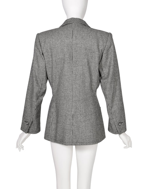 vintage houndstooth blazer