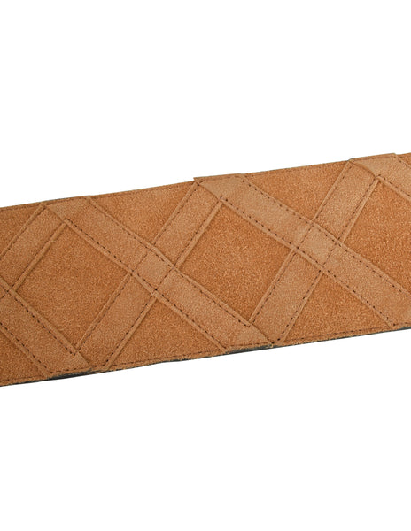 Yves Saint Laurent Vintage Tan Suede Wide Waist Belt