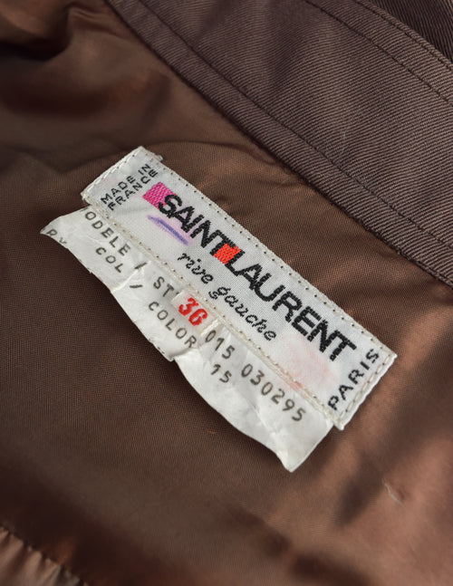 Saint Laurent Panelled-yoke Leather Jacket Mens Black
