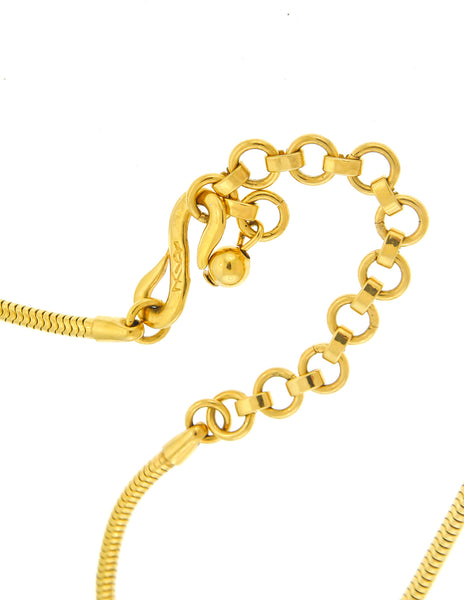 Yves Saint Laurent Vintage Gold Bow Necklace - Amarcord Vintage Fashion
 - 6