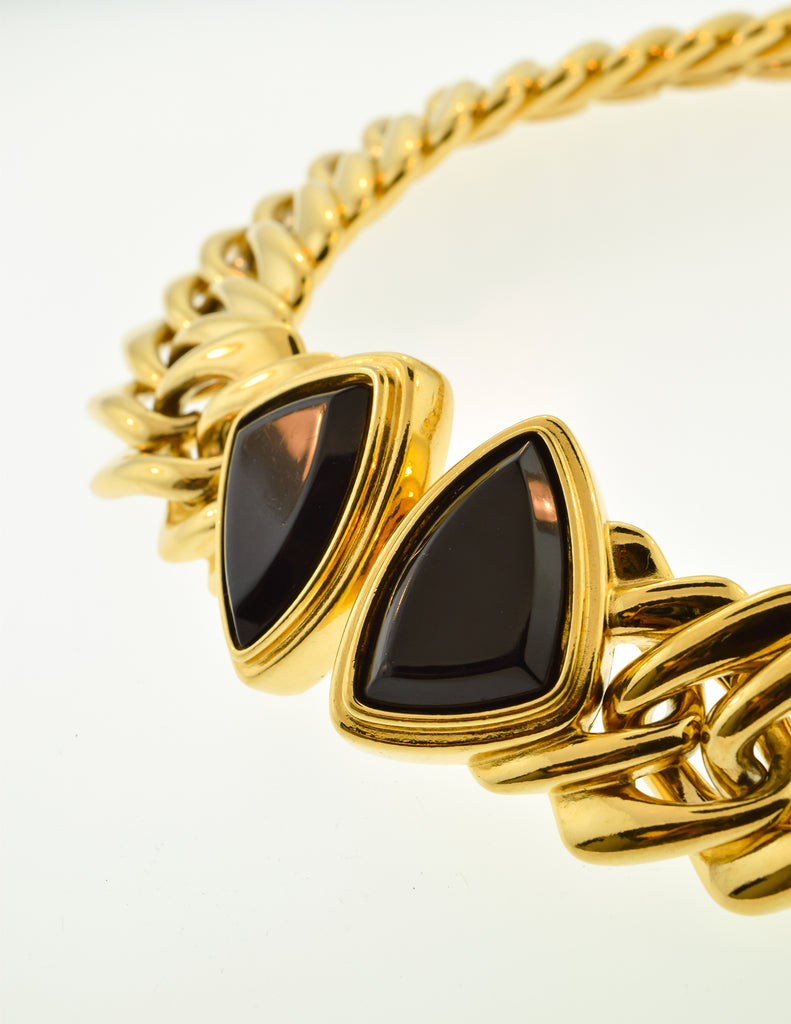 Ysl black gold hotsell chain