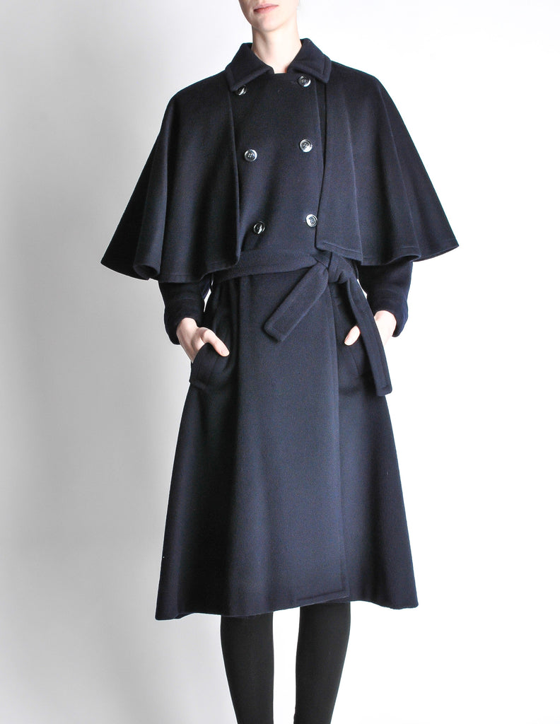 Vintage wool clearance cape coat