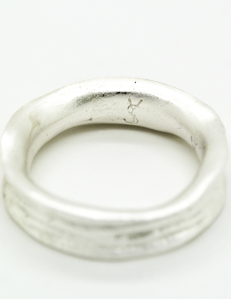 YSL Vintage Silver Carved Artisan Ring – Amarcord Vintage Fashion