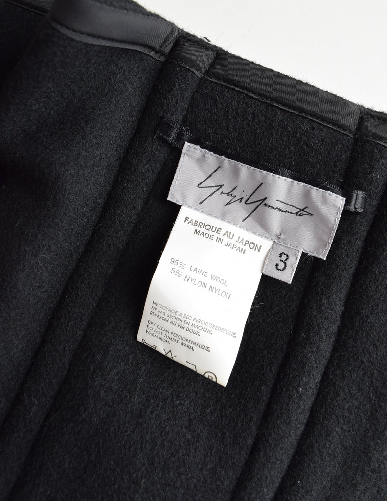 若者に人気のブランド Yamamoto Yohji Vintage Wool Felted Black Garde Avant 2005 AW 冷蔵庫