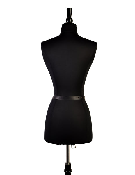 Yohji Yamamoto Vintage Black Leather Versatile Adjustable Multi-Way Belt