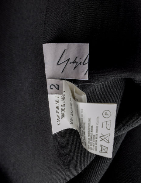 Yohji Yamamoto Vintage SS 2004 Outstanding Black Strappy Pinafore Skirt Dress