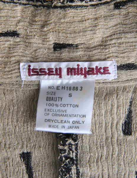 Issey Miyake Vintage Grey & Cream Sweater